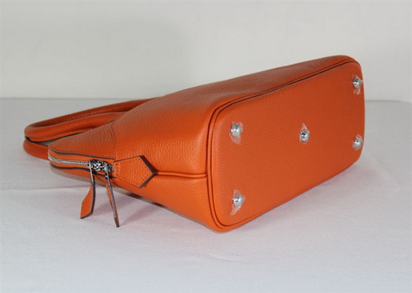 High Quality Replica Hermes Bolide Togo Leather Tote Bag Orange 1923 - Click Image to Close